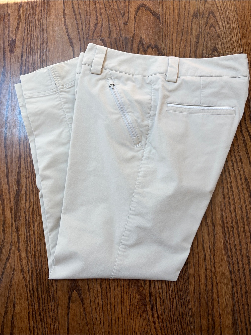 adidas Women’s Light Cream Chinos with Zip Pocket